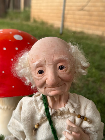 Baldur o Baldar, es el Anciano Sabio del Bosque, Figura de Colección en Porcelana Fría