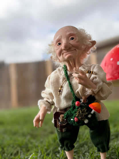 Baldur o Baldar, es el Anciano Sabio del Bosque, Figura de Colección en Porcelana Fría