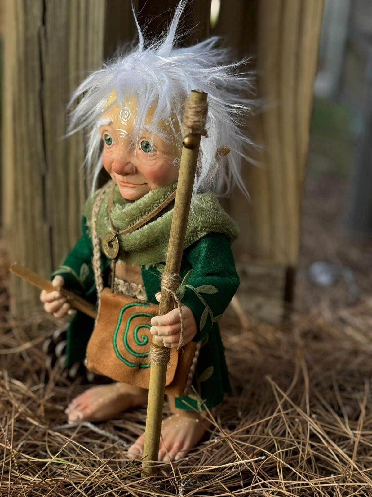 Obin duende artesanal de energía espiral