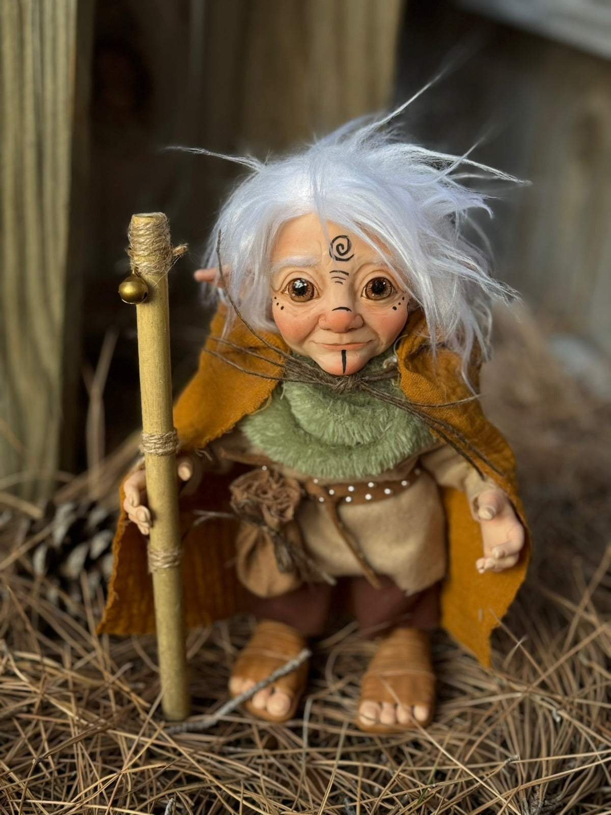 Obin duende artesanal de energía espiral