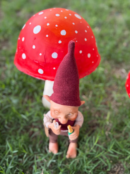 Duende borrachin. Duende artesanal articulado, figura de duende del bosque, muñeco artesanal coleccionable. Mide aproximadamente 25 cm.