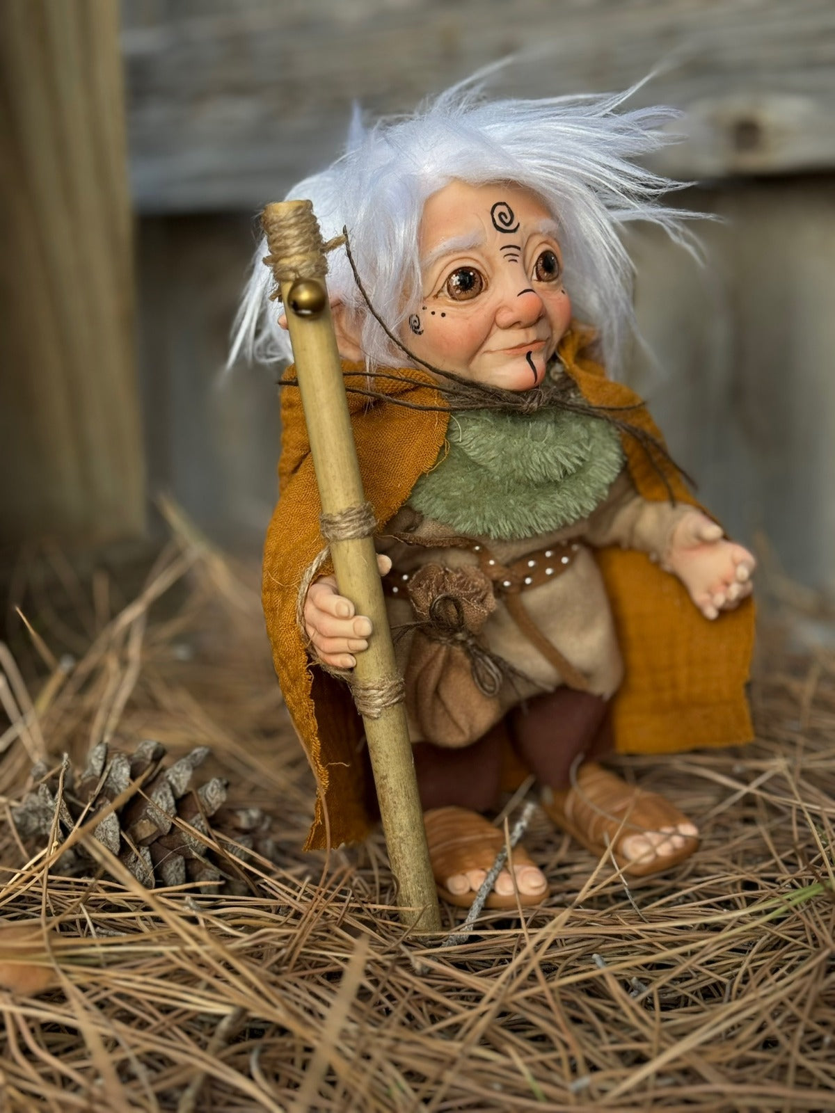 Obin duende artesanal de energía espiral