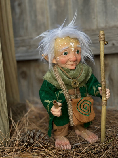 Obin duende artesanal de energía espiral