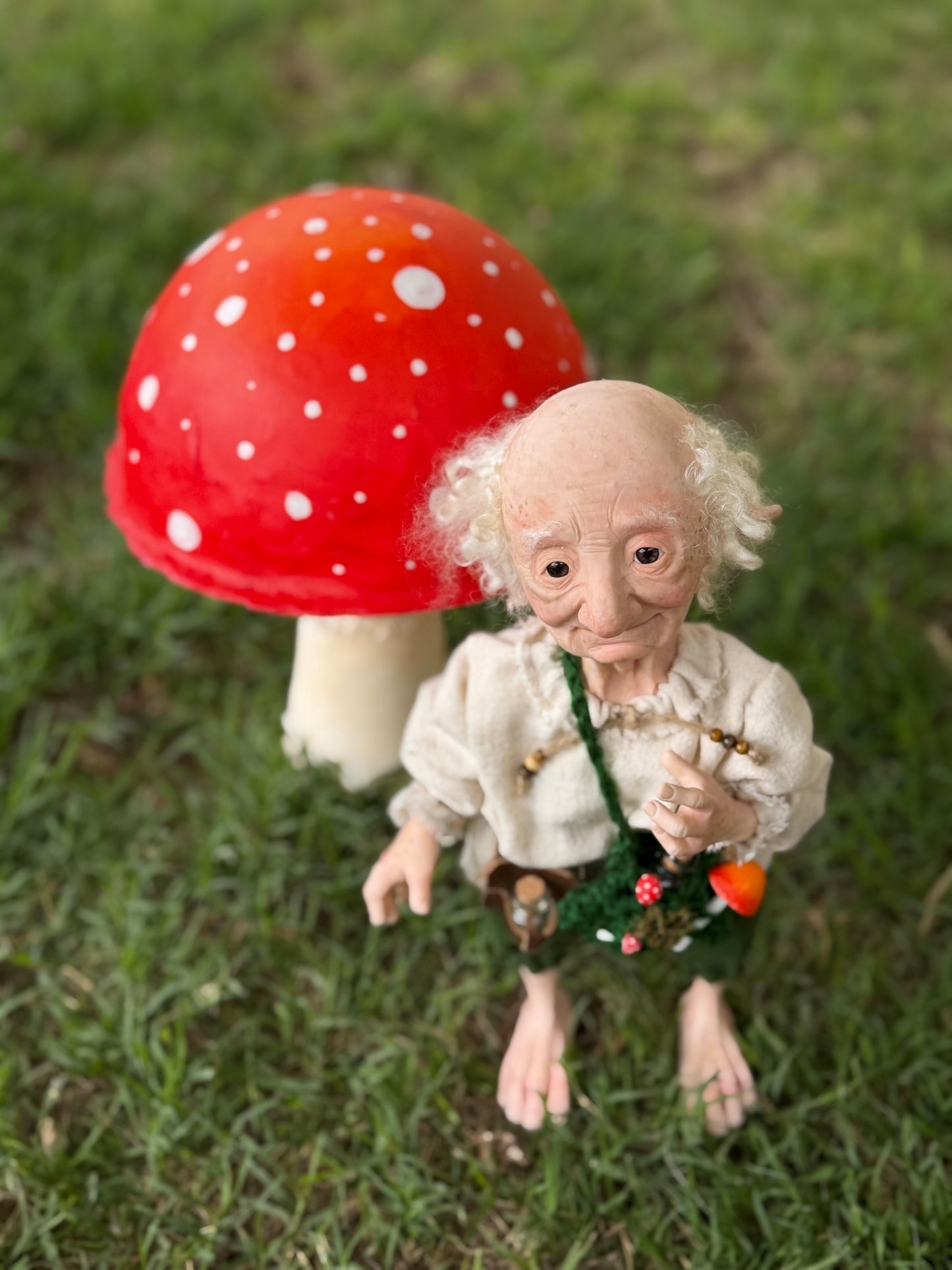 Baldur o Baldar, es el Anciano Sabio del Bosque, Figura de Colección en Porcelana Fría