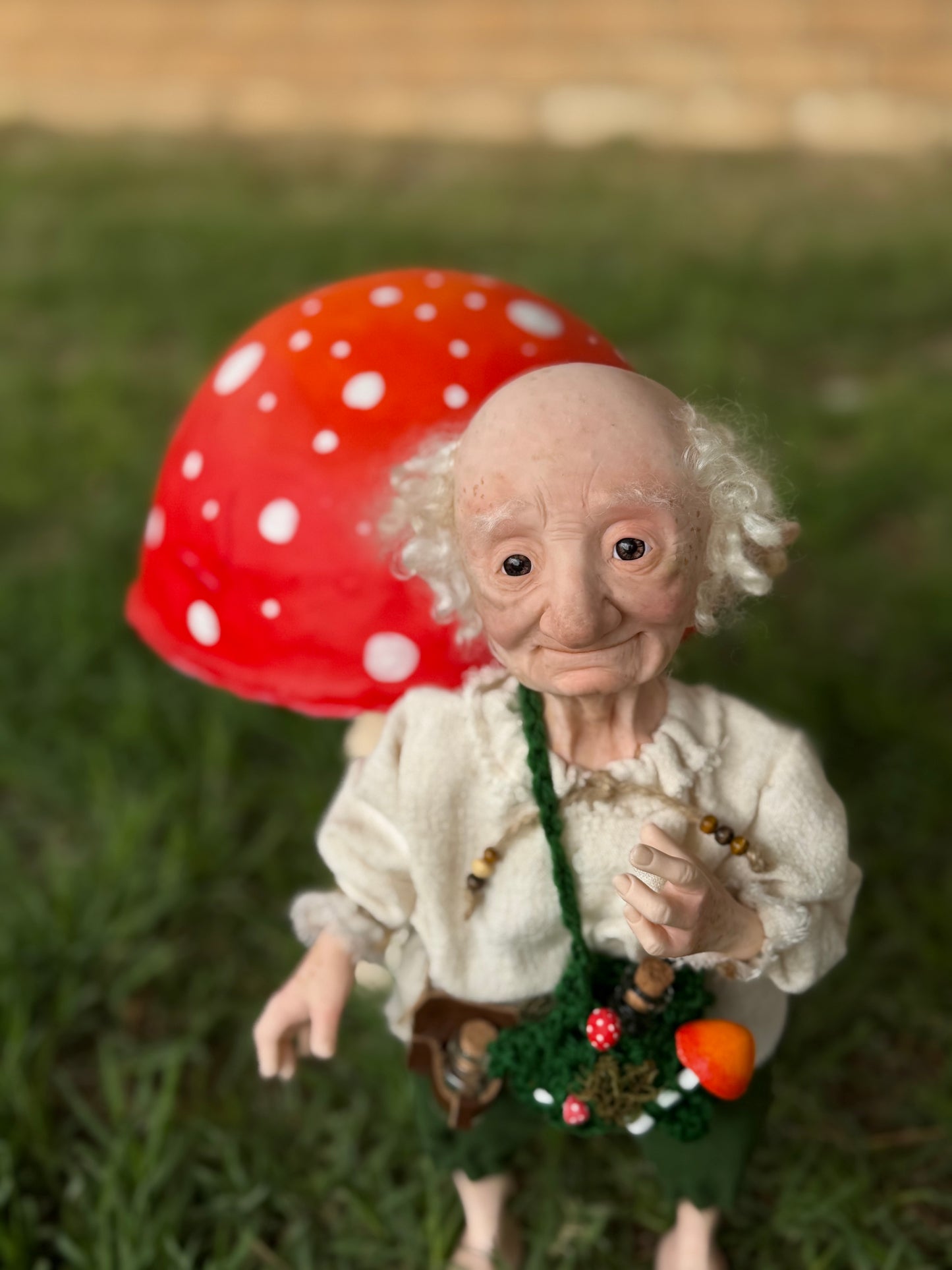 Baldur o Baldar, es el Anciano Sabio del Bosque, Figura de Colección en Porcelana Fría