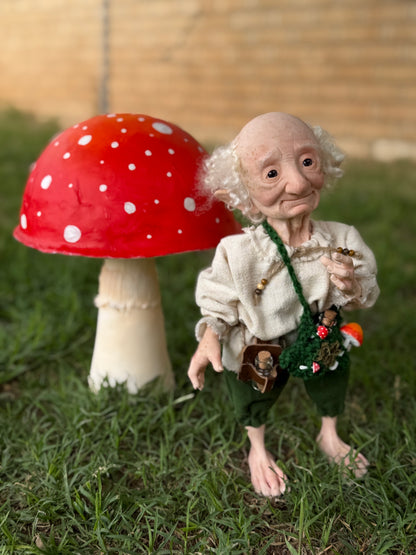 Baldur o Baldar, es el Anciano Sabio del Bosque, Figura de Colección en Porcelana Fría